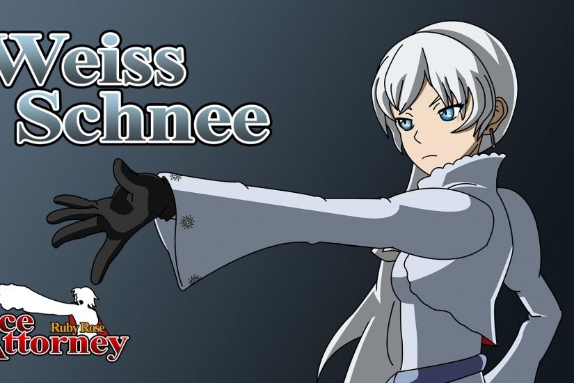 Ruby Rose Ace Attorney - Weiss Wallpaper by IceNinjaX77