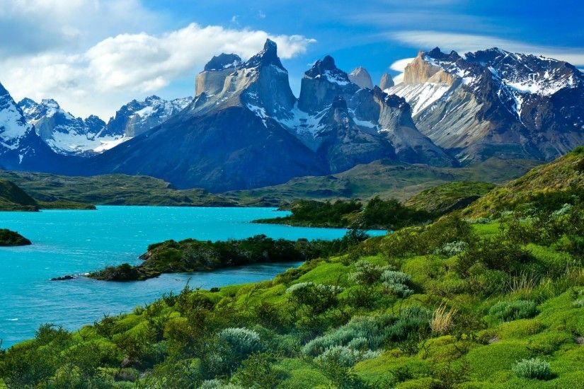 Wallpaper Torres del Paine National Park, Soaring mountains, HD, Nature,  #5501