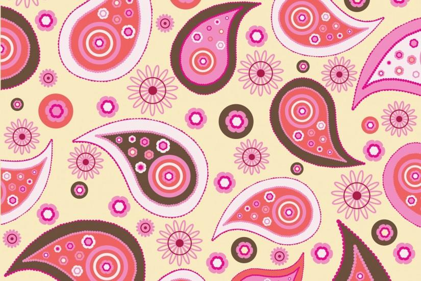 Paisley Pattern Background Pink