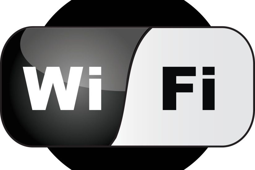 WiFi Black Logo Vector Wallpaper