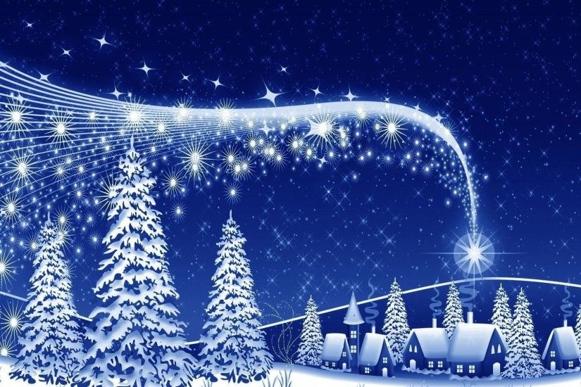 The magic of the Christmas night wallpaper