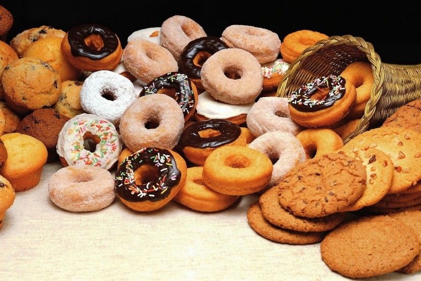 1920x1080 Wallpaper cookies, donuts, batch, allsorts, variety