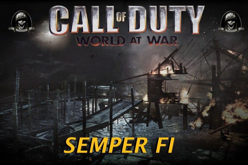 Mission 1 - Semper Fi (COD WAW Campaign on Veteran - Gameplay)