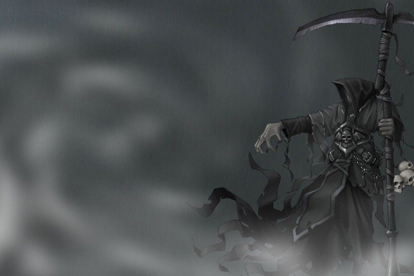 Dark Grim Reaper Horror Skeletons Skull Creepy V Wallpaper At Dark  Wallpapers