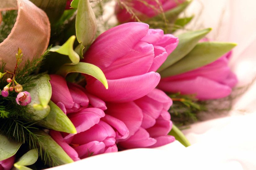 Fancy pink flowers bouquet