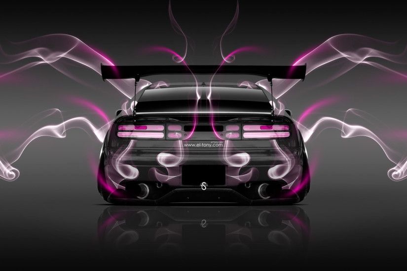 Nissan-300ZX-JDM-Back-Smoke-Car-2014-Pink-