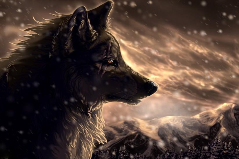 Anime Wolves Wallpapers HD Resolution b