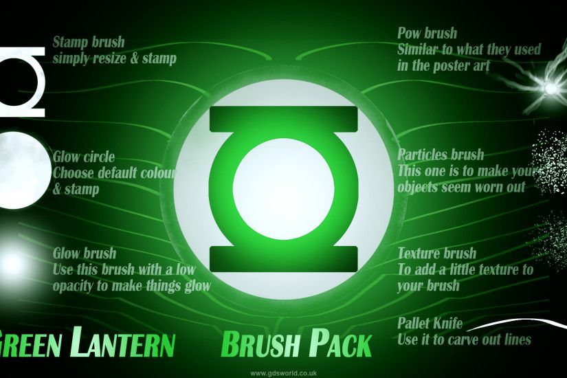 ... Green Lantern Brush set by gdsworld-stock