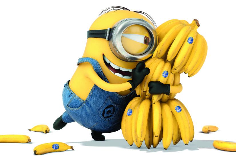 Despicable Me - Minion's love for bananas 3000x1760 wallpaper