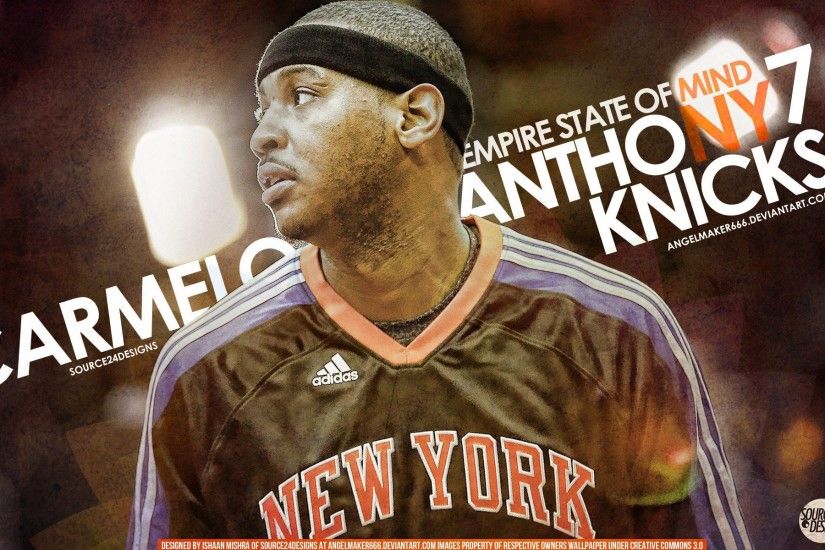 Carmelo Anthony Knicks Wallpaper by IshaanMishra Carmelo Anthony Knicks  Wallpaper by IshaanMishra