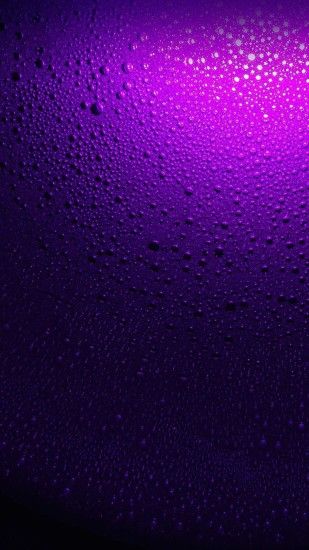 Nice Water Drop on Purple Background