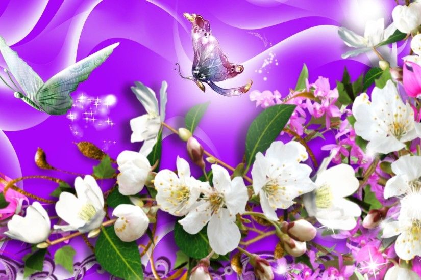 Purple Butterflies Hd Wallpaper | Wallpaper List