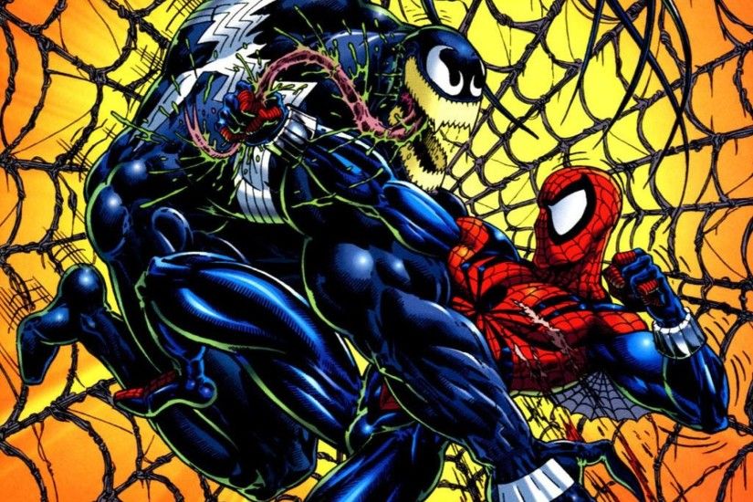 spiderman vs venom wallpaper