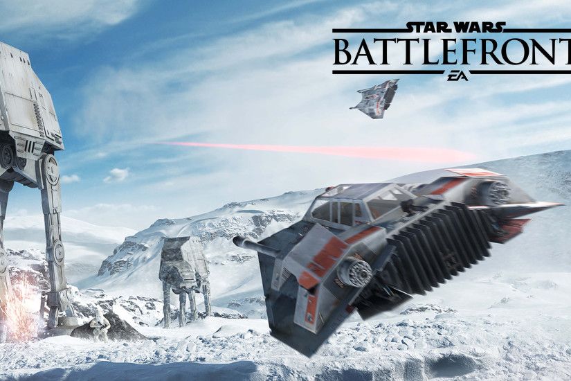 T-47 snowspeeder flying in Star Wars Battlefront wallpaper