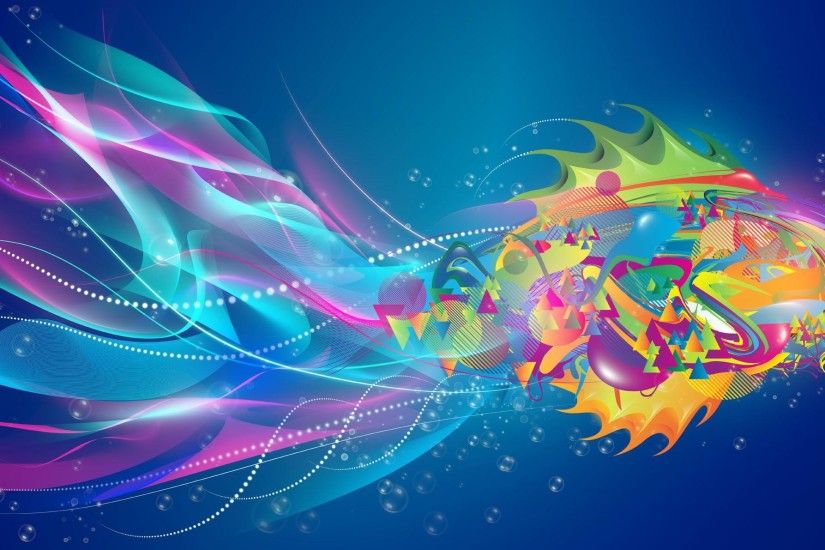 Abstract Fish Desktop Background. Download 2411x1191 ...