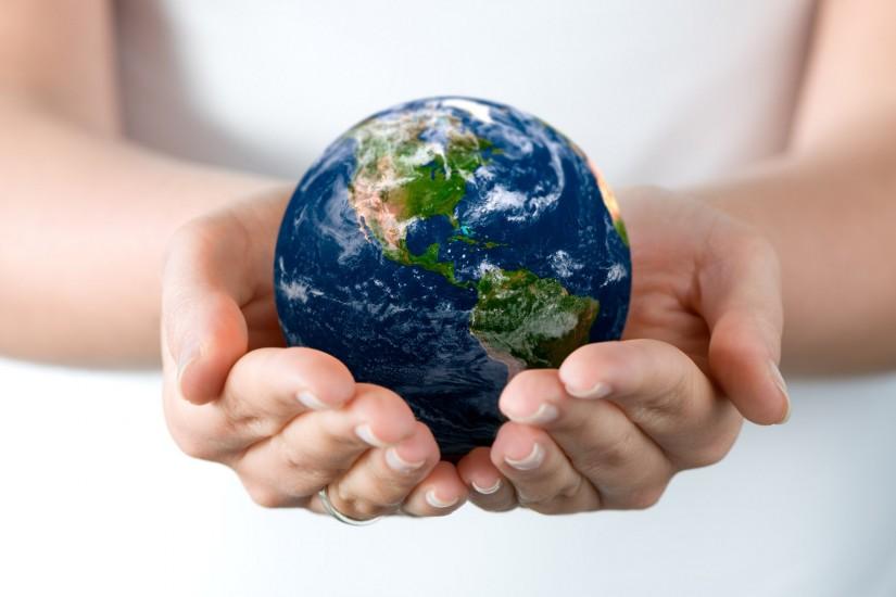 World in our hands Background