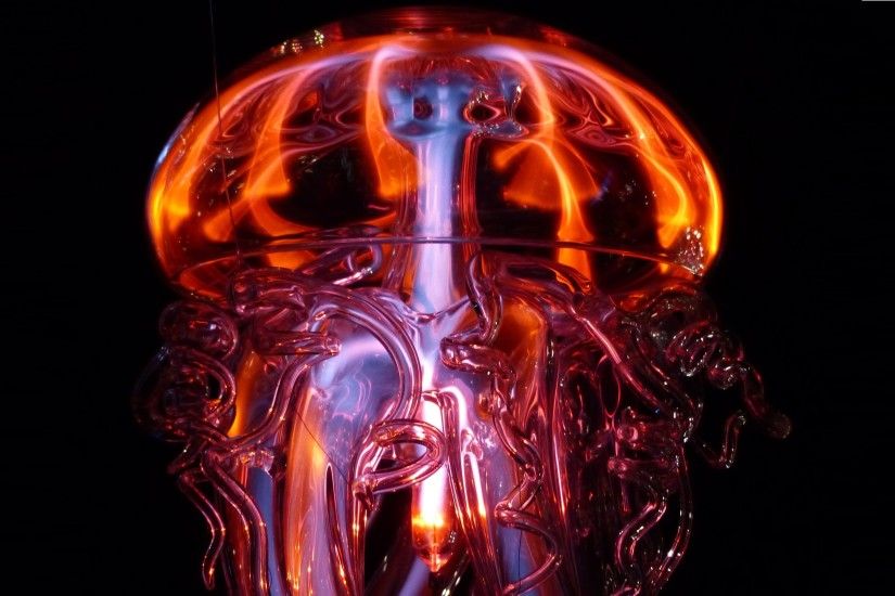 Wallpaper: Jellyfish Hot Light Phenomenon. Ultra HD 4K 3840x2160