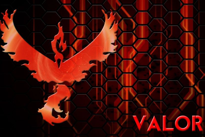 Made my own (terribad) Team Valor wallpaper (in 1440p) ...