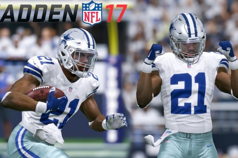 EZEKIEL ELLIOT'S WEEK 1 DEBUT FOR THE DALLAS COWBOYS - MADDEN 17 CONNECTED  FRANCHISE GAMEPLAY - YouTube