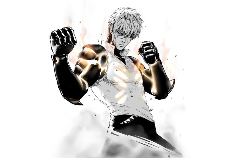 Genos ready to fight in One-Punch Man wallpaper