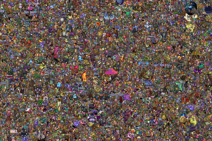 This Wallpaper Has 13,000 SNES Sprites In It -- Let's Play Where's Wally!