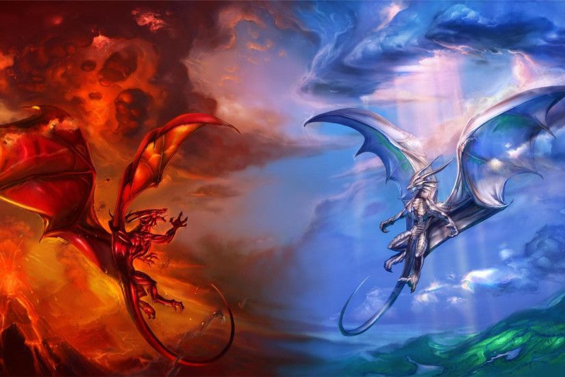 Awesome Phoenix Vs Dragon HD Wallpaper Gallery Free Download