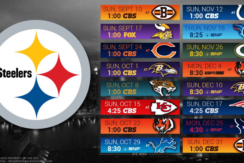 Pittsburgh Steelers 2017 schedule city football logo wallpaper free pc  desktop computer ...