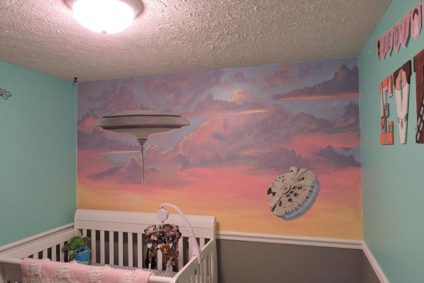 Star Wars Nursery - Cloud City Mural