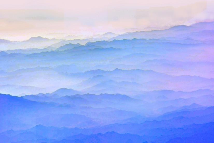 Earth - Scenic Fog Nature Horizon Blue Sunrise Wallpaper