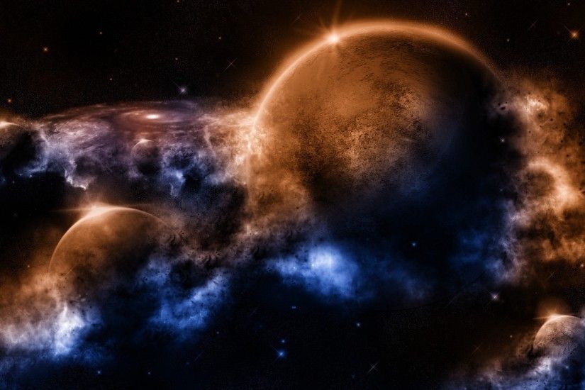 1920x1080 Preview wallpaper outer, space, planets, worlds 1920x1080