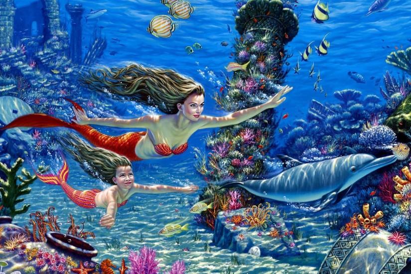 mermaid wallpaper 1920x1080 720p