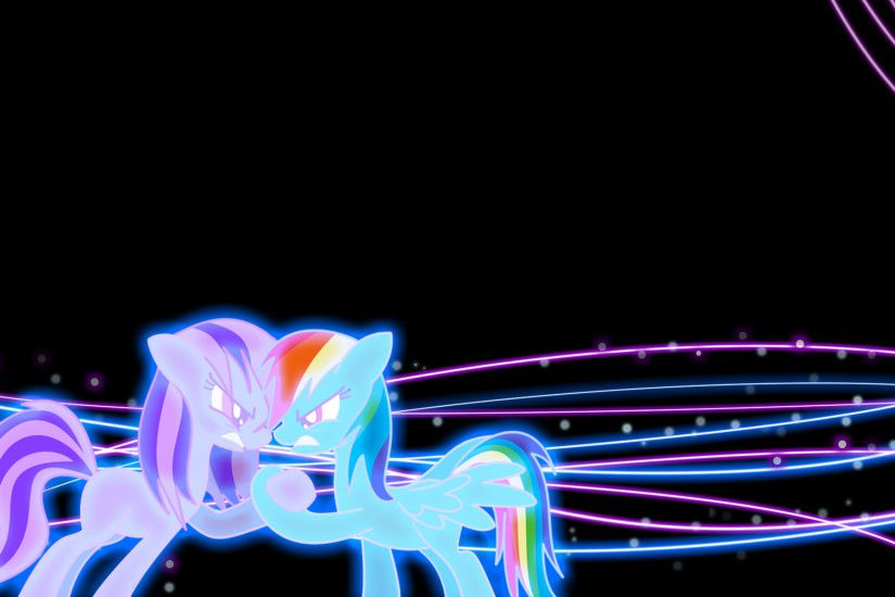 ... Aegis And Rainbow Dash Neon Colored verison by JohnLennox