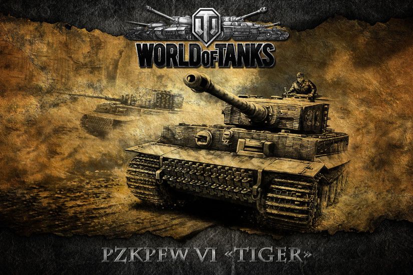 World of Tanks Drawing - PzKpfw VI Tiger II 1920x1200 wallpaper