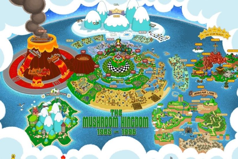 Mushroom Kingdom Map