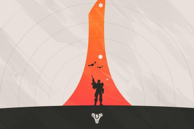 Titan wallpaper with orange tower: ...
