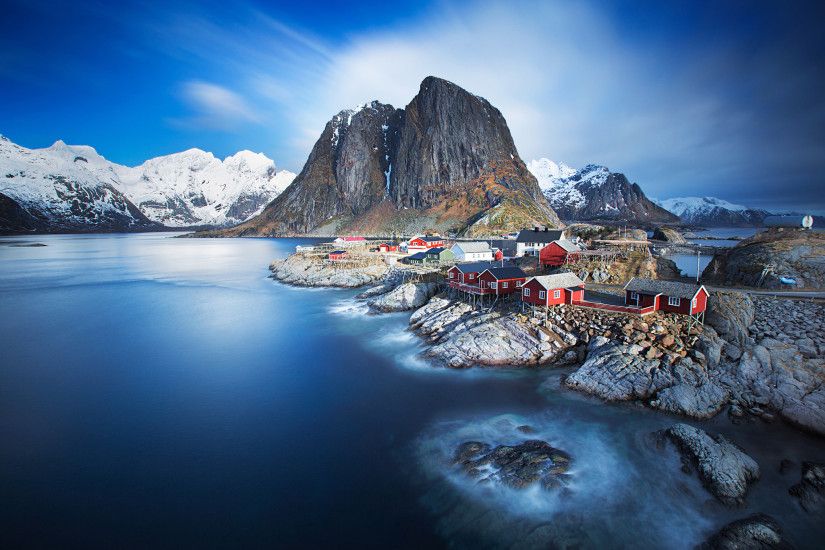 Norway, Lofoten Islands, archipelago, Moskenes, Nordland fylke, mountains,  sea,