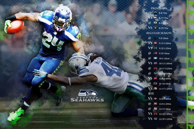 ... Seattle Seahawks 2017 HD 4k Schedule Wallpaper ...