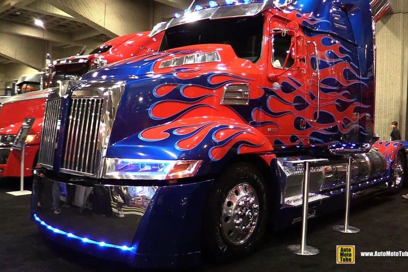 2015 Western Star 5700 OP Optimusprime Transformers Truck - Walkaround -  2015 Expocam Montreal - YouTube