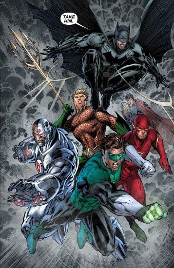 JLA by Jim Lee.a: one of my favorite DC comic book artists.