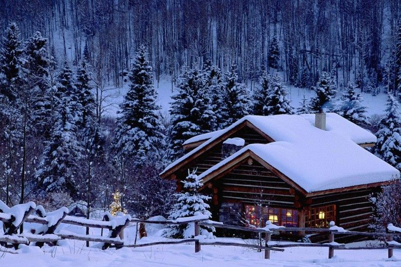 1920x1200 dreamy, scene, snow, wallpaper, scenery, warmly, house