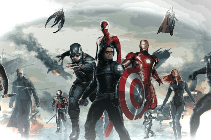 ... Captain America Civil War Wallpaper Poster FanMade by MrVideo-VidMan