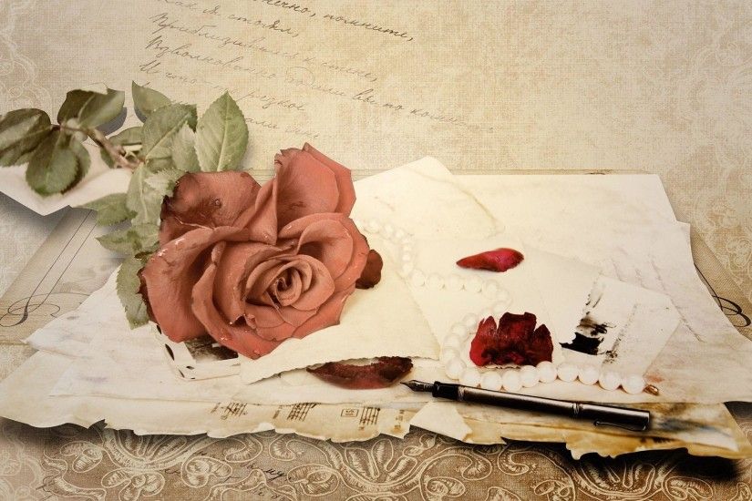 Rose love letter Wallpapers | Pictures