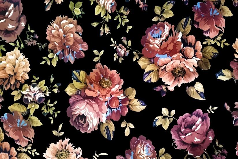 Vintage Floral Texture Background