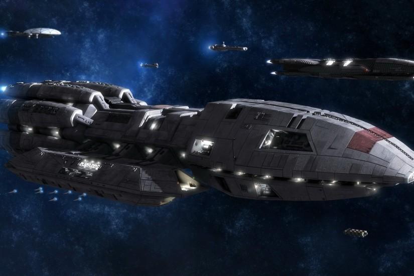 space, Battlestar Galactica, Battlestar Pegasus Wallpaper HD