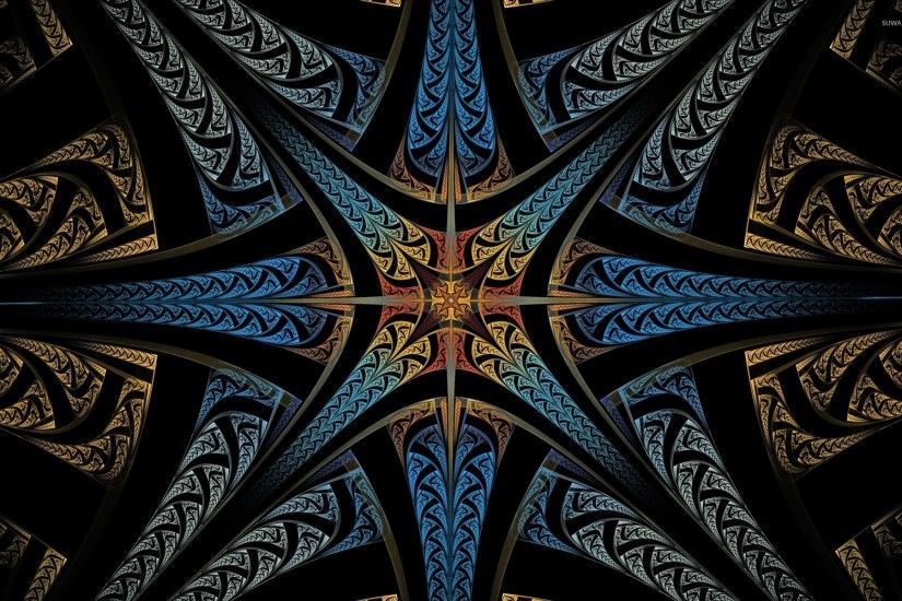 Star like fractal design wallpaper