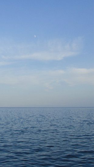 Sea Blue Ocean Sky Nature #iPhone #6 #plus #wallpaper