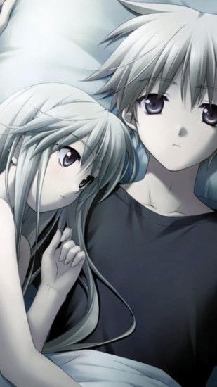 2160x3840 Wallpaper anime, couple, love, bed