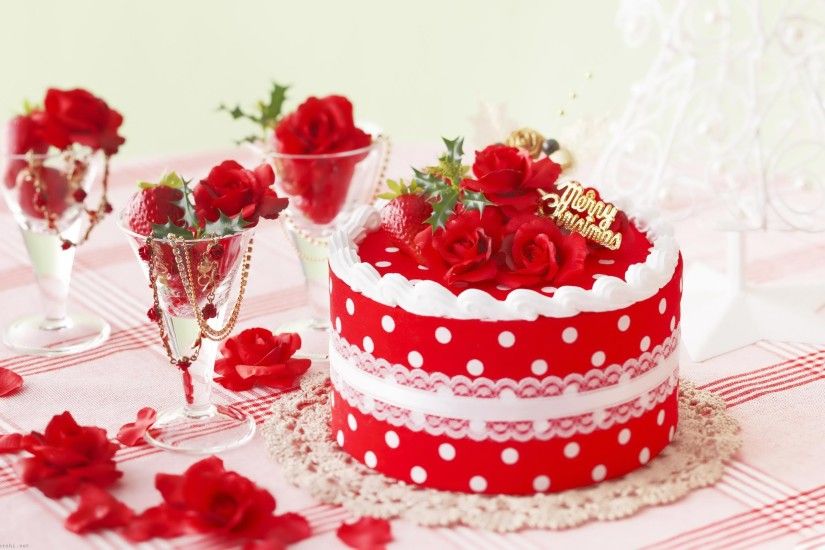 Cake With Roses Desktop Background HD Desktop Wallpaper, Background Image