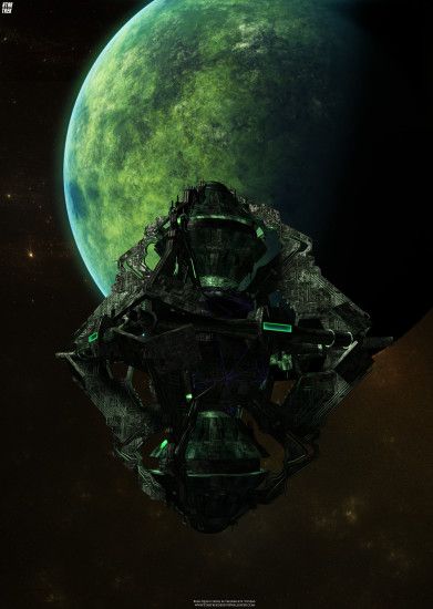 Star Trek Borg Queen's Vessel. Free Star Trek computer desktop wallpaper,  images, pictures