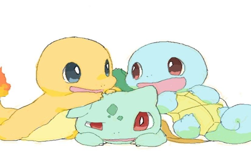 And Squirtle Bulbasaur Charmander Cute Pokemon Squirtle Wallpaper .
